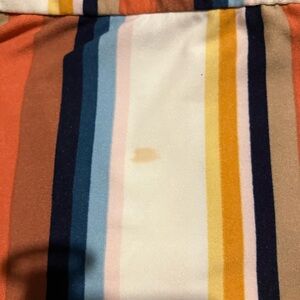 Derek Heart Multicolor Striped Midi Dress